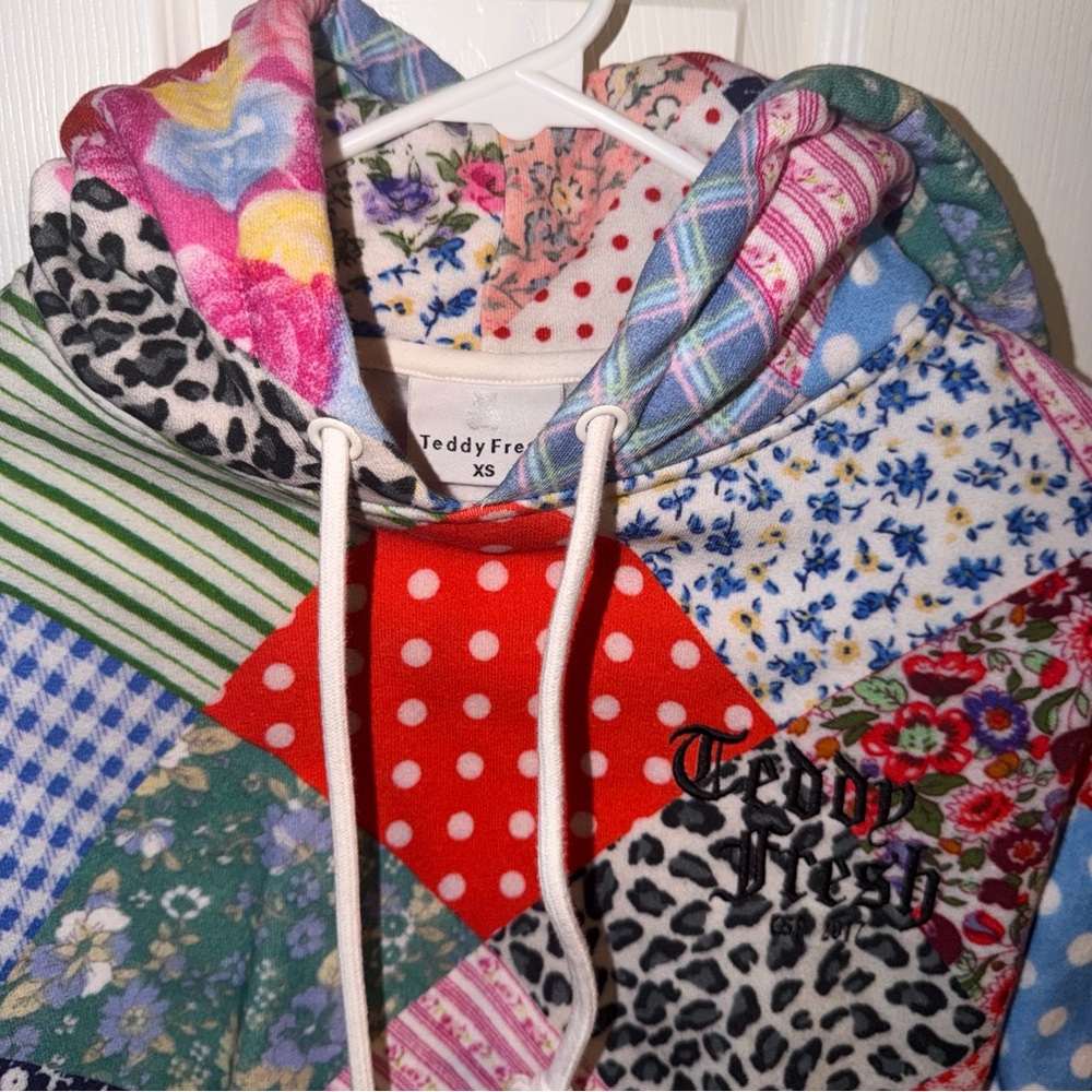 Teddy Fresh Patchwork Hoodie